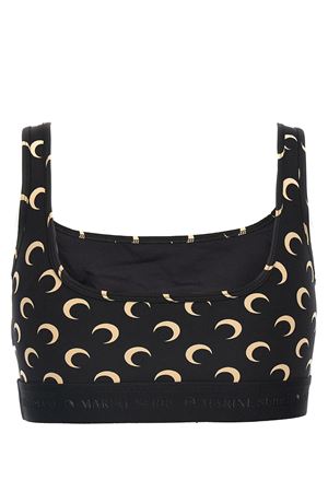Reggiseno sportivo Moon in jersey nero MARINE SERRE | WUW055ACJER0001IT99